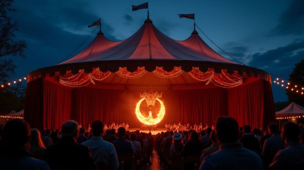 Embarquer pour le spectacle de magie et de feu exceptionnel